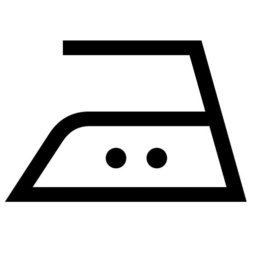 底面温度 150℃を限度としてアイロン仕上げ処理ができる。 底面温度 150℃を限度としてアイロン仕上げ処理ができる。