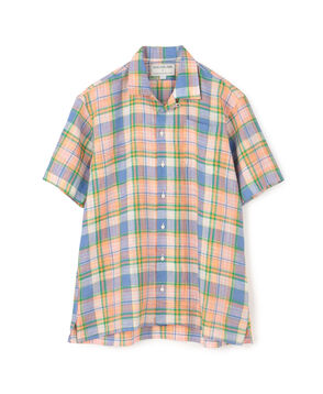 【別注】INDIVIZUALIZED SHIRTS リネン キャンプカラーシャツ
